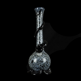 Noble Glass Small Softglas Bong mit Wrap GonG Schwarz