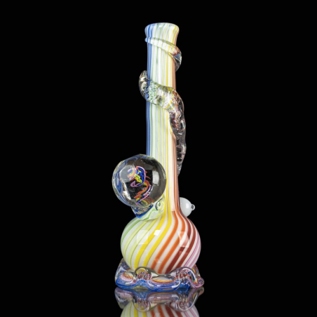 Noble Glass 'Rainbowcane' Softglas Bong mit Jewel Cut Marble