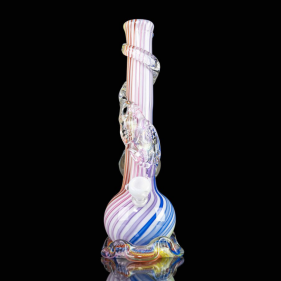 Noble Glass 'Rainbowcane' Softglas Bong mit Jewel Cut Marble