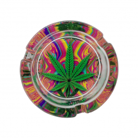 Aschenbecher aus Glas Psychedelic